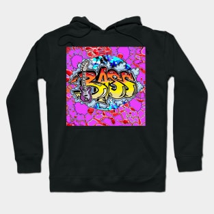 Bass Guitar Rock Art 1 by LowEndGraphics 1 Hoodie